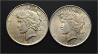2 - 1922 Peace Dollars