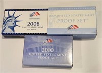 3 - US Mint Proof Coin Sets