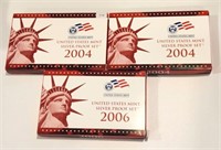 3 - 50 State Quarters US Mint Silver Proof Sets
