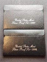 2 - US Mint Silver Proof Sets 1997, 1998