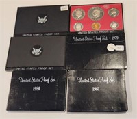 6 - US Proof Coin Sets