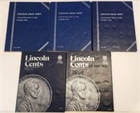 5 - Lincoln Head Coin Collection Books