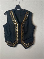 Vintage Embellished Black Vest