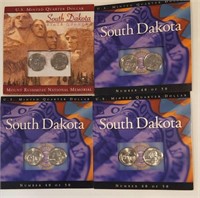 4 - US Minted South Dakota Quarter Sets