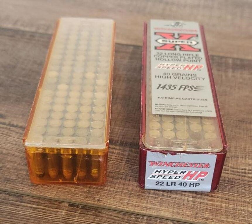 2 - Boxes Assorted 22 LR Ammo
