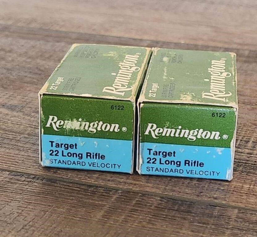 2 - 50 Round Boxes Remington 22 LR Target Ammo