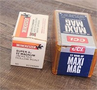 2 - 50 Round Boxes 22 Magnum Ammo