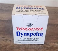 500 Rounds Winchester 22 LR HP Dynapoint Ammo