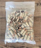 100 Rounds 9mm Ammo in Sealed Bag