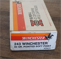 20 Round Box Winchester 243, 80gr. PSP