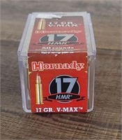 1 - 50 Round Box Hornady 17gr. HMR Ammo