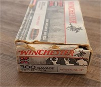 20 Round Box Winchester 300 Savage, 150gr. Ammo