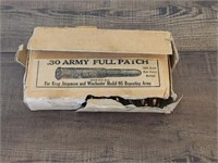 20 Round Box Winchester .30 Army Ammo