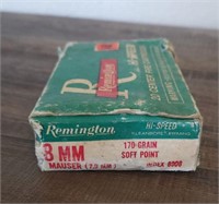 18 Rnd Box Remington 8mm Mauser 170gr. Sp
