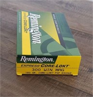 20 Round Box Remington 300 Win Mag 180gr.