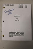 Columbo Agenda For Murder Script Signed Peter Falk