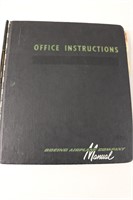 BOEING Manual Office Instructs w/ Blueprints &