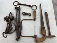 Vintage Tools Including Leg Trap