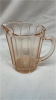 Pink depression mini pitcher