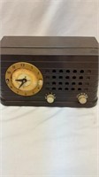 Antique Telechron music alarm clock, radio