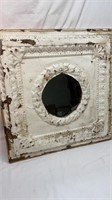 Antique ceiling tin mirror