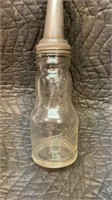 Marquette oil bottle with Master spout and cap