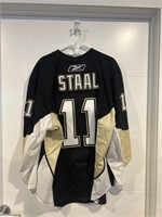 Rookie Jordan Staal worn jersey