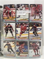 1992-93 Fleer Ultra NHL Trading Cards Set, 1-450.