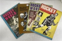Four issues of Hockey World Magazine. 1968, ‘69,