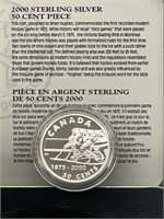 2000 Sterling Silver 50 cent piece.