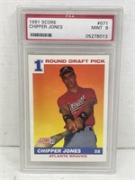Chipper Jones Score 1991 MLB First Round Draft