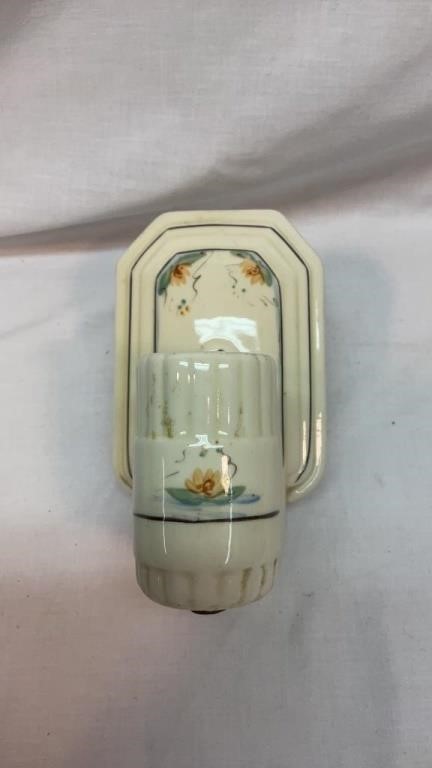 1940s ceramic wall light