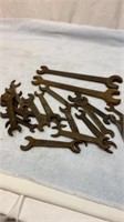 Antique Ford open end wrenches