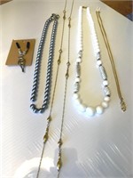 Necklace collection, longest chain, 54 inches