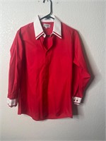 Vintage Lucasini Red Button Front Shirt