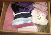 Drawer of Towels and Hair Dryer