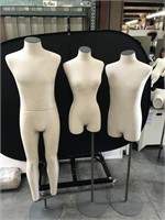 Mannequins - 2 Male and 1 Female Linen Covered
