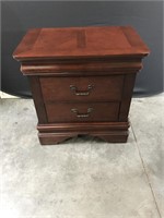 Mahogany 2 Drawer Night Stand