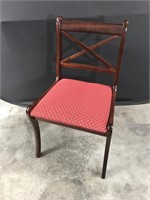 Mahogany Cross Back Dinning Chair