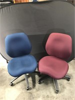 2 Rolling Adjustable Office Chairs