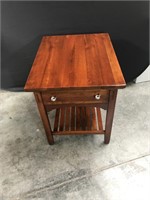 Cherry Mission Style End Table