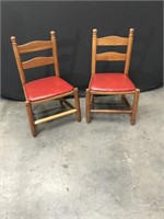 2 Children's Ladder Back Chairs