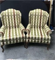 Matching Wing Back Arm Chairs