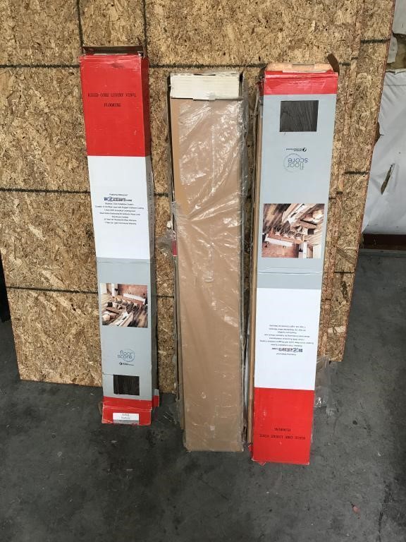 Opened Boxes of  Vinyl & Laminate Flooring