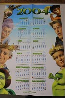 2004 Shrek 2 Calendar Poster