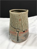 Handmade Pottery  Drip Glaze Vase