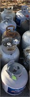 5 Metal Propane Tanks