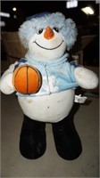 Plush UNC Snowman Basketball Player