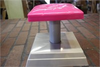 Child's Pink/Gray Stool or Small Table