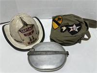 Fireman's Helmet and Military Lot
